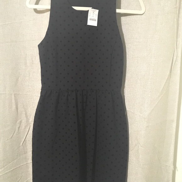 J.Crew ponte black dot dress - Picture 2 of 3
